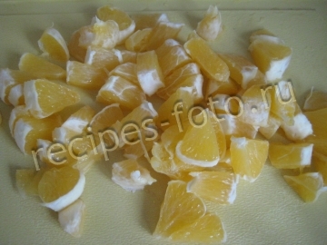 Апельсиновый пирог с грушами и апельсином на кефире