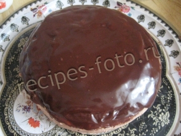 Апельсиновый торт на кефире со сметанным шоколадным кремом