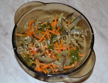Баклажаны по-корейски с морковью без соевого соуса