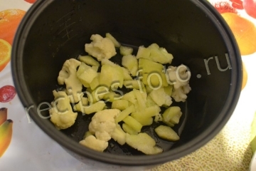 Детское овощное пюре из кабачка и цветной капусты для детей от 4 месяцев
