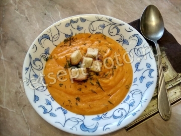 Овощной суп-пюре с кабачком без мяса
