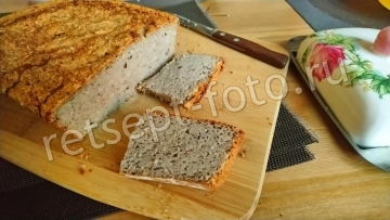 Гречневый хлеб из зеленой гречки без дрожжей