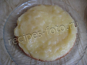 Кокосовый торт "Пина-колада" с ананасами