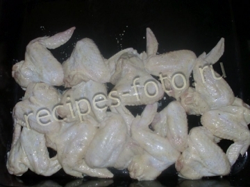 Крылышки куриные в духовке в соусе