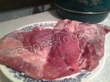 Мясо по-французски без картошки в духовке (свинина)