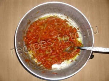 Нототения с овощами и томатным соусом  жареная на сковороде