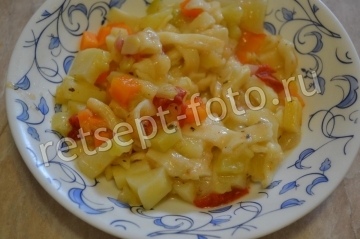Овощной суп «Минестроне» с кабачками и макаронами