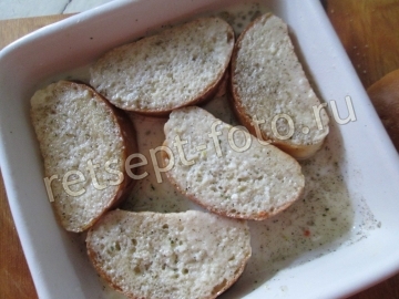 Пирог из хлеба с фаршем