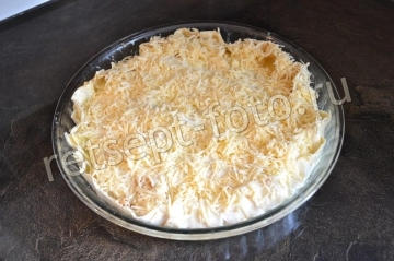 Пирог из лаваша с ветчиной и сыром в духовке