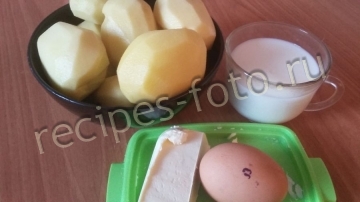 Пюре картофельное с яйцом и молоком