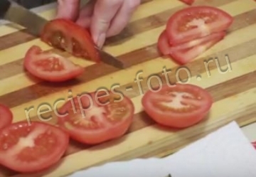 Праздничные тарталетки с баклажанами, сыром и помидорами