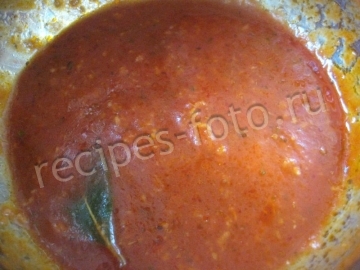 Простой томатный соус для пиццы