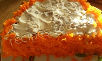 Салат Апельсиновая долька – красивый и оригинальный рецепт с фото