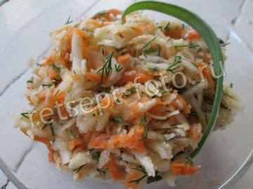 Салат из сельдерея и моркови для похудения