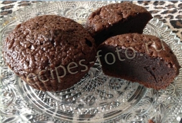 Шоколадные кексы с кусочками шоколада