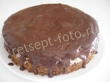 Шоколадный торт "Фруктовая шкатулка"