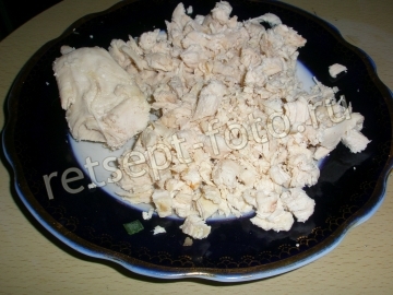 Слоеный пирог с курицей, грибами и рисом "Курник"