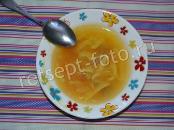 Суп-лапша с говядиной для детей от 1 года