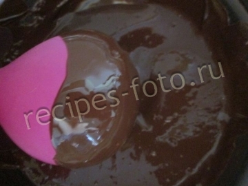 Творожное пирожное с шоколадом