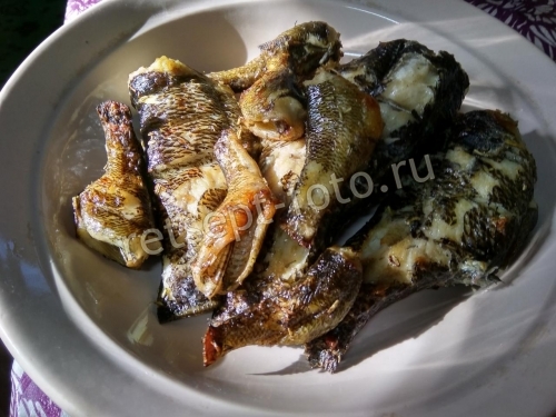Речная рыба на мангале (головешка)