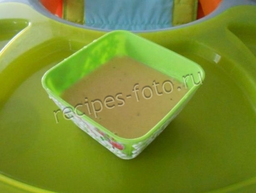 Суп-пюре на курином бульоне с рисом в пароварке для детей до 1 года (с 6 месцев)