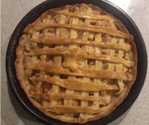 Пирог с яблоками на маргарине 