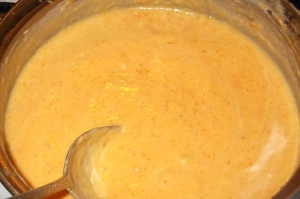 Тыквенный суп-пюре со сливками и яблоком для детей до 1 года (с 7-8 месяцев) 