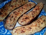 Баклажаны фаршированные колбасой и плавленым сыром 