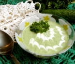 Холодный огуречный суп с кабачком для похудения 