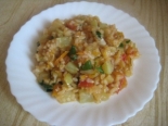 Рис с кабачками и помидорами в духовке 