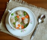 Суп с говяжьими фрикадельками и горошком для детей 1,5 года 