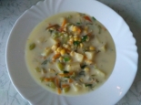 Сырный суп с кукурузой и плавленым сыром 