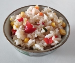 Калорийность порции риса с овощами