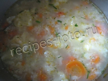 Диетический суп с цветной капустой