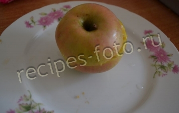 Яблоки запеченные с творогом  в духовке для ребенка