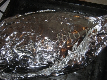 Карп фаршированный гречкой и грибами запеченный в духовке