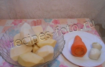 Картофель с морковью и луком в пароварке для ребенка 3 года