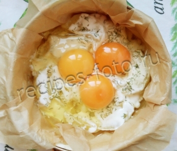 Картошка с сыром и яйцом в духовке для детей от 1,5 года