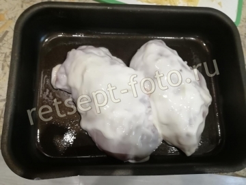 Куриное филе запеченное в йогурте с сыром