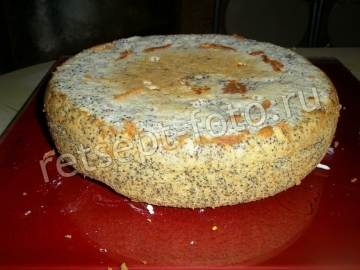 Маковый торт с заварным сметанно-масляным кремом