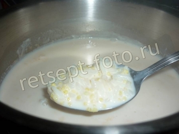 Молочная каша с пшеном и рисом для детей от 1 года