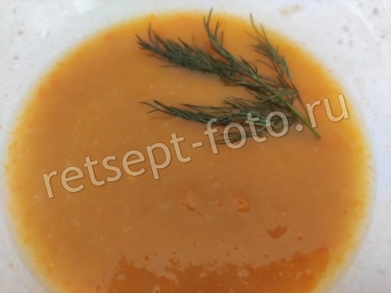 Морковно-яблочный суп-пюре для детей 9 месяцев