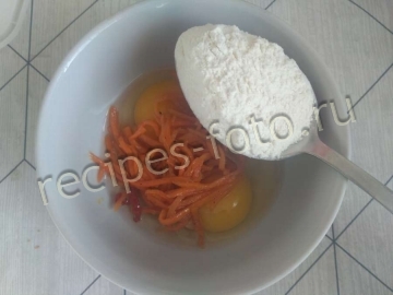 Омлет с корейской морковкой