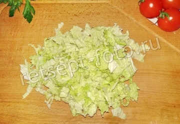 Овощной салат со шпинатом