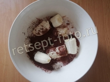 ПП шоколадные оладьи на растительном молоке без сахара