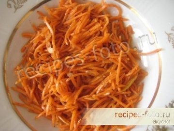 Салат с корейской морковью на скорую руку