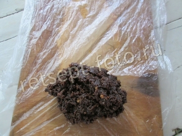 Шоколадная колбаска из пряников