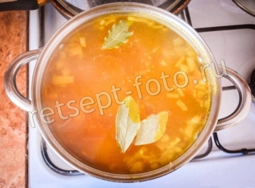 Суп с жареной вермишелью без мяса