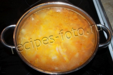 Сырный суп с плавленым сыром без мяса