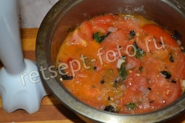 Томатный суп-пюре из свежих помидоров